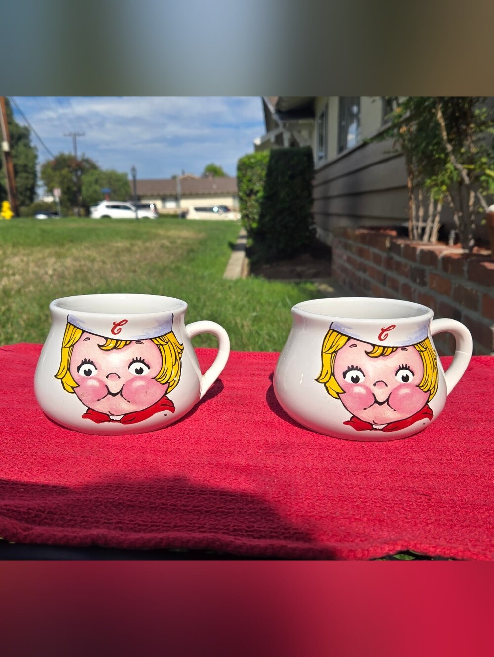 Campbell's Soup Girl Mugs - Set of 2